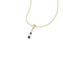 Load image into Gallery viewer, 0.42 Cts. Tanzanite Gold Chain Pendant Jewelry
