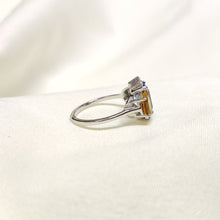 Load image into Gallery viewer, 3.372Cts. Natural London Blue and Citrine 14k Gold Ring Jewelry