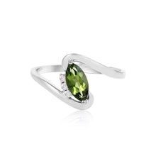 Load image into Gallery viewer, 0.66 Cts. Natural Green Tourmaline 14K Solid Statement Gold Ring Jewelry
