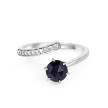 Load image into Gallery viewer, 0.872 Cts. Black Diamond Gold Ring Jewellery