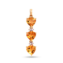 Load image into Gallery viewer, 4.141 Cts. Natural Citrine 14k Gold Statement Pendant Jewelry