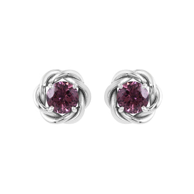 Lavender Spinel in the Spotlight 14K White Gold Earrings