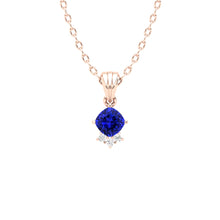 Load image into Gallery viewer, 0.67 Cts. Tanzanite Gold Chain Pendant Jewelry