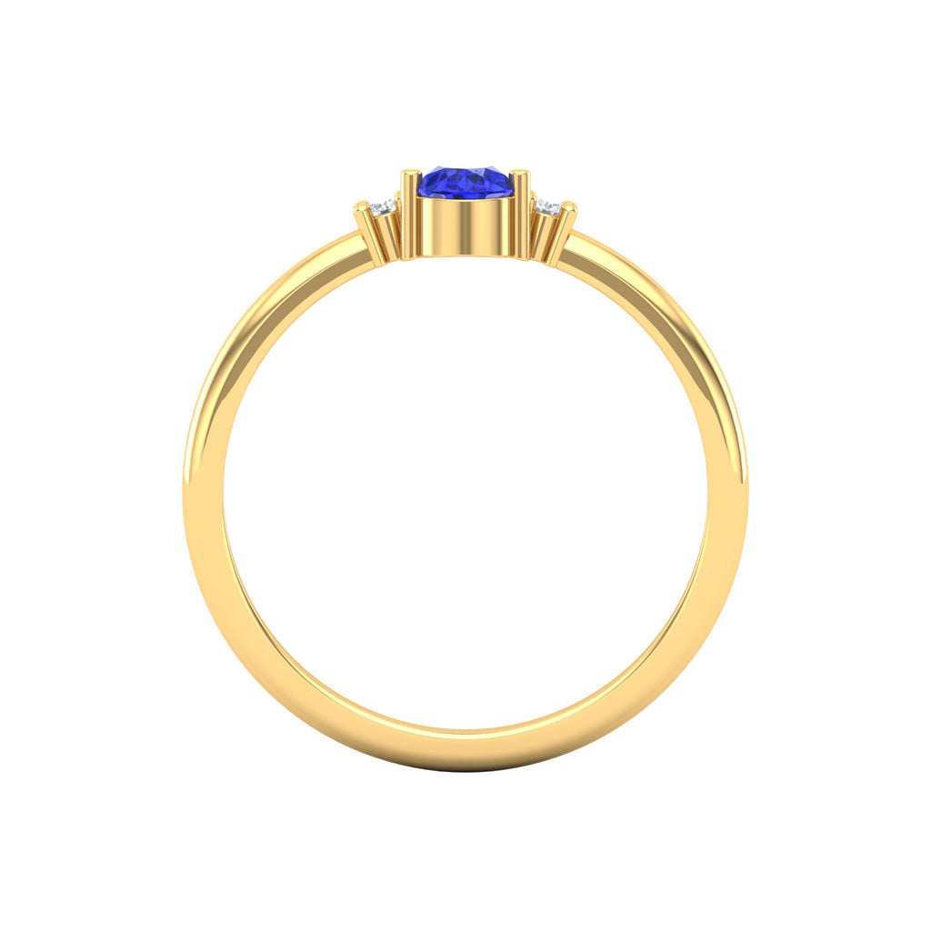 0.42 Cts. Tanzanite Gold Ring Jewelry