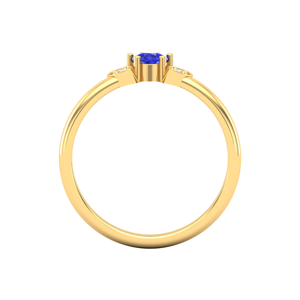 0.45 Cts. Tanzanite Gold Ring Jewelry