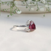 Load image into Gallery viewer, 4.273 Cts. Natural Rhodolite Garnet 14k Gold Statement Ring Jewelry