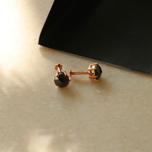 Load image into Gallery viewer, 1.47 Cts. Black Diamond Gold Earring Jewellery