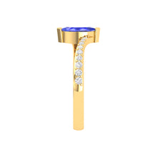 Load image into Gallery viewer, 0.72 Cts. Tanzanite Marquise Gold Ring Jewelry