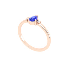 Load image into Gallery viewer, 0.42 Cts. Tanzanite Gold Ring Jewelry