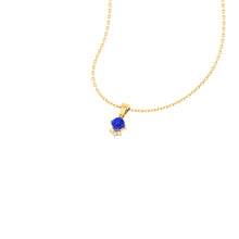 Load image into Gallery viewer, 0.67 Cts. Tanzanite Gold Chain Pendant Jewelry